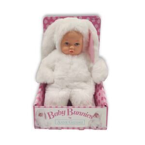 New 1997 Anne Geddes Baby Bunnies Doll 15"